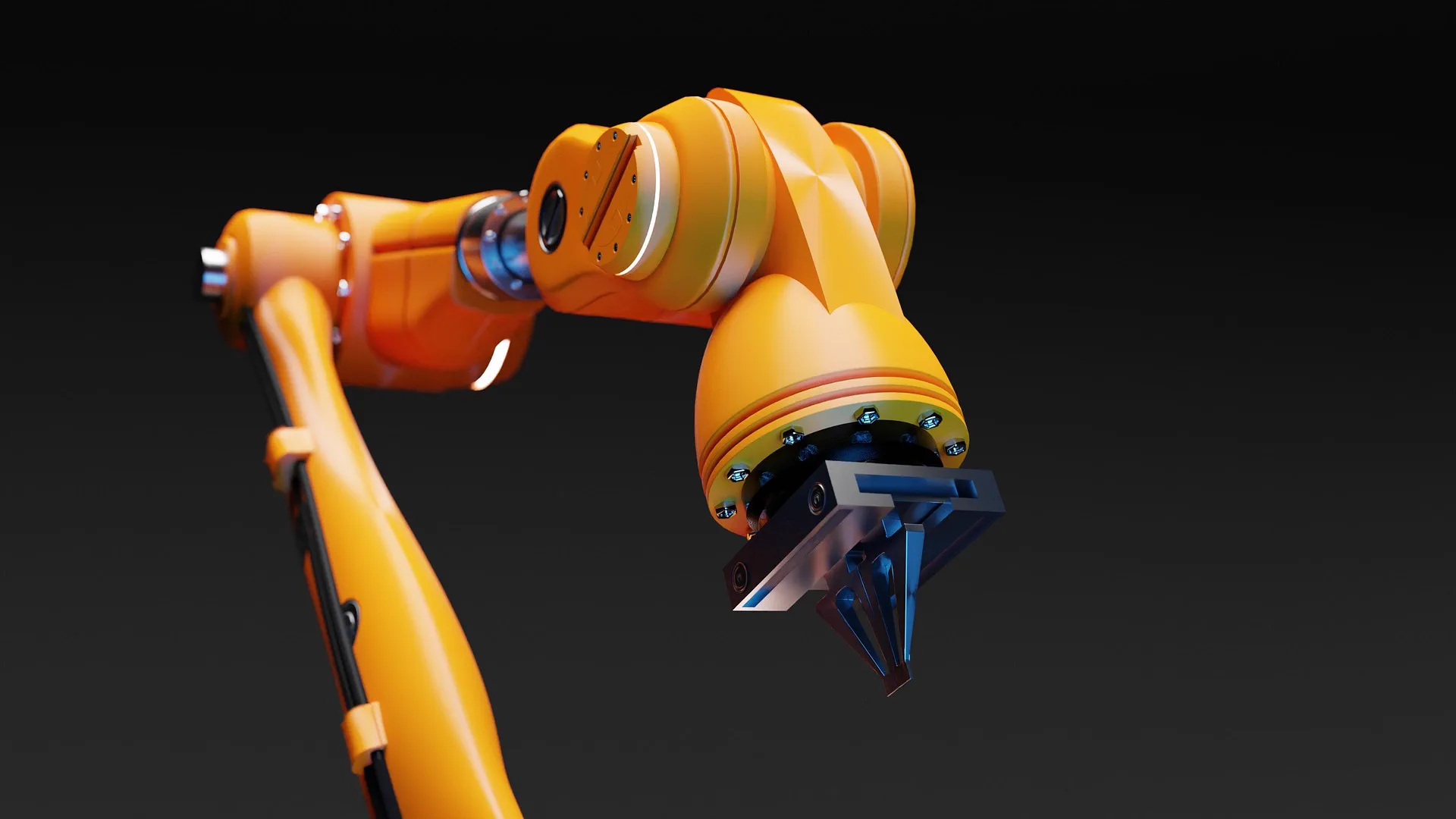 Roboterarm in einer Maschinenbau-Produktion